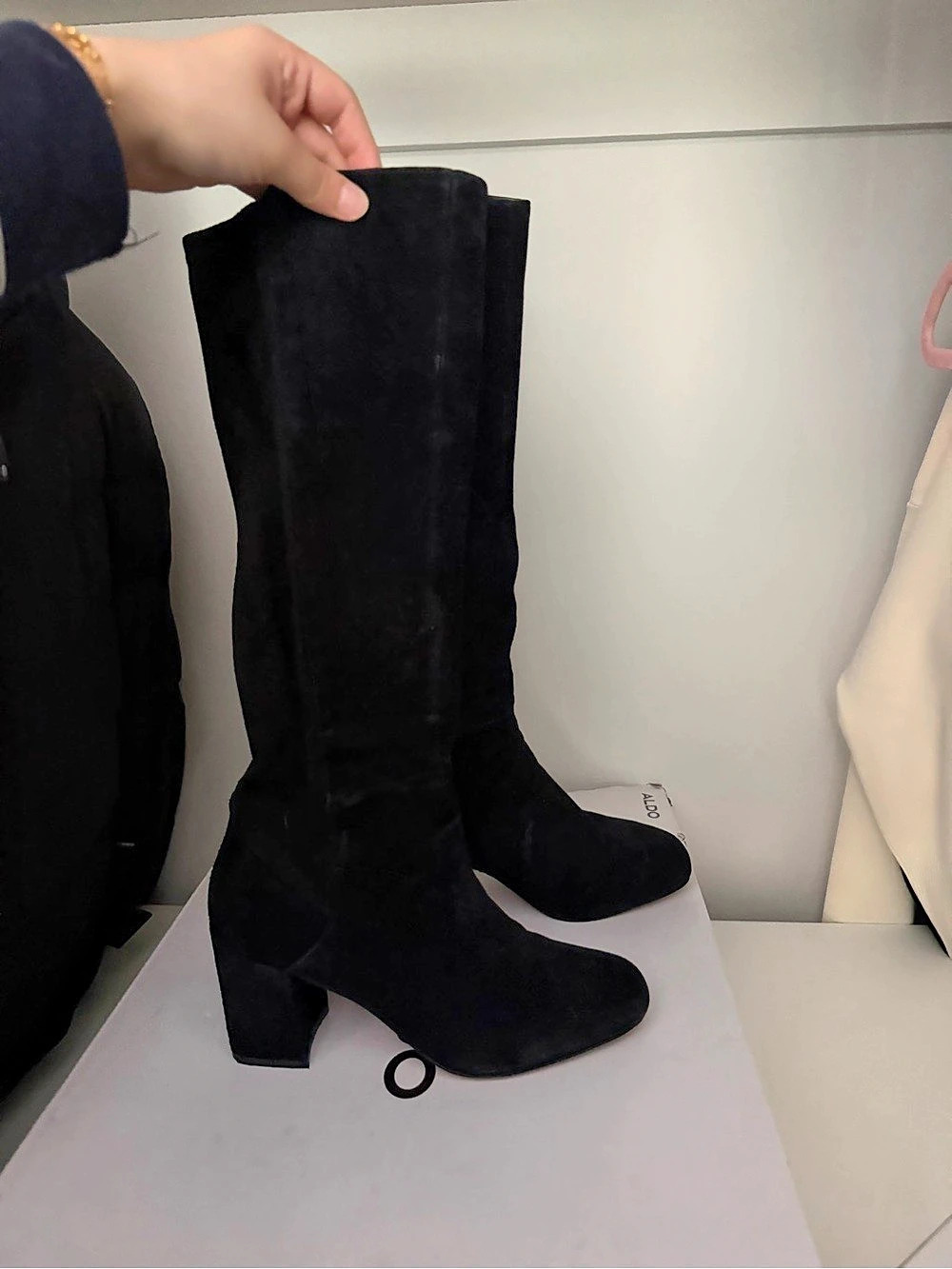 Aldo Satori Black Over-the-Knee Boots US 7.5 Like New